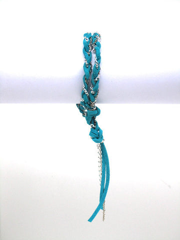 Hanna (#118) Turquoise with silver chain