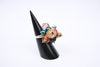 Martinique (#504) Bold multi tone cluster rings