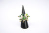 Monique (#502) Green & gold cluster cocktail rings