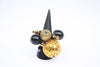 Natashka (#501) Black & gold tone cluster rings