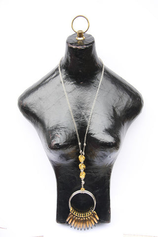 Juniper (#202) Safety pin pendant