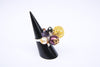 Martinique (#504) Bold multi tone cluster rings