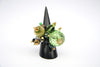 Monique (#502) Green & gold cluster cocktail rings