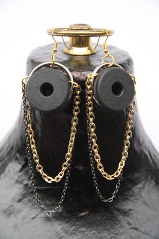 Naomi (#601) Rubber pulley earrings