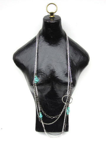 Nadine (#815) Turquoise with silver