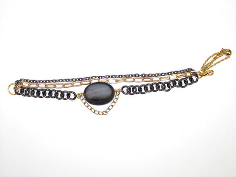 Mason (#819) Agate with gold