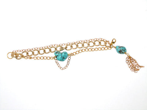 Sam (#823) Turquoise with gold