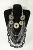 Casey: Industrial Washer and Mixed Heavy Metal Necklace