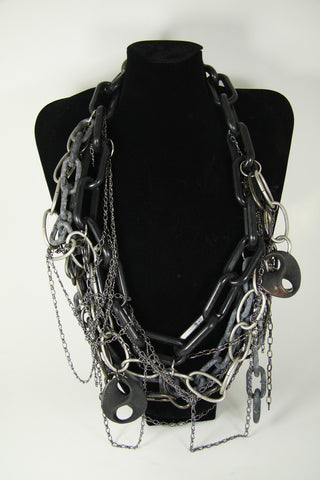 Drake: Industrial, Mixed Metal Chain with Charms